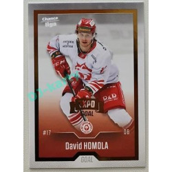 2022/23 Goal Cards Chance Liga 2. série #332 David Homola Expo Gold 1 of 3
