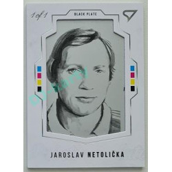 2023 Sportzoo Dekády fotbalové ligy #PP15 Jaroslav Netolička Portrét Printing Plate BLACK 1/1