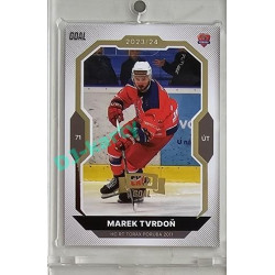 2023/24 Goal cards Chance Liga 2. série #269 Marek Tvrdoň Expo Gold 1of7