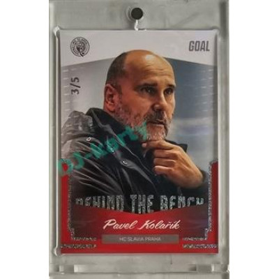 2023/24 Goal cards Chance Liga 2. série #BB-21 Pavel Kolařík Behind the Bench Parallel 3/5