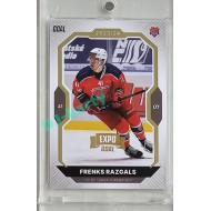 2023/24 Goal cards Chance Liga 2. série #270 Frenks Razgals Expo Gold 1of7