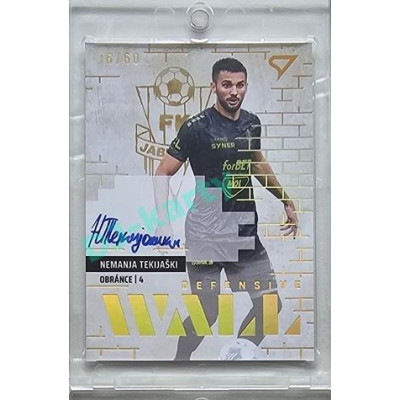2023/24 Sportzoo Fortuna Liga 2. série #DWS-NT Nemanja Tekijaški Defensive Wall Auto xx/60