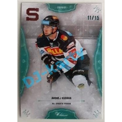 2020/21 OFS 1. série Andrej Kudrna #135 11/15 Blue Aquadropp