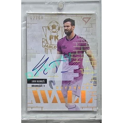 2023/24 Sportzoo Fortuna Liga 2. série #DWS-JH Jan Hanuš Defensive Wall Auto xx/60