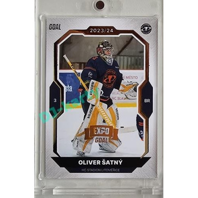 2023/24 Goal cards Chance Liga 2. série #272 Oliver Šatný Expo Gold 1of7