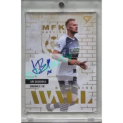 2023/24 Sportzoo Fortuna Liga 2. série #DWS-BE Jiří Bederka Defensive Wall Auto xx/60