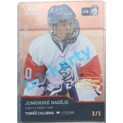2020 MK reprezentace Tomáš Chlubna #81 3/5 Red Czech Expo