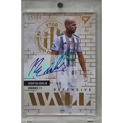 2023/24 Sportzoo Fortuna Liga 2. série #DWS-KR Martin Králik Defensive Wall Auto xx/60