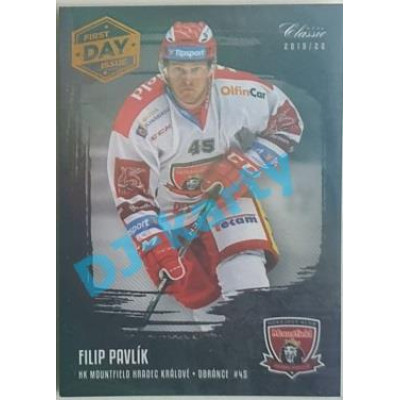 2019/20 OFS Filip Pavlík #81 Black Rainbow 1st Day of Issue