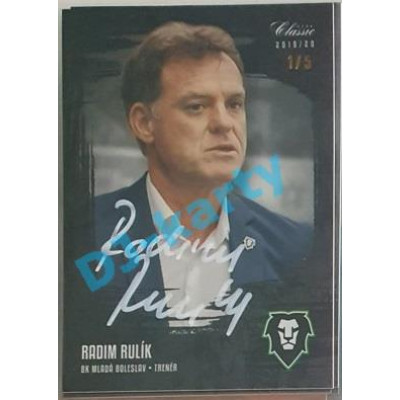 2019/20 OFS Radim Rulík #144 1/5 Black Rainbow Signature