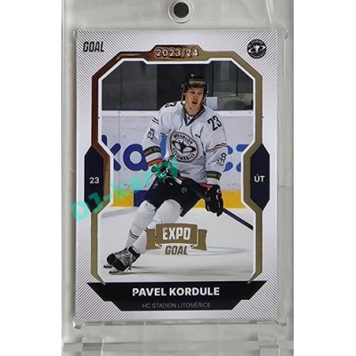 2023/24 Goal cards Chance Liga 2. série #276 Pavel Kordule Expo Gold 1of7