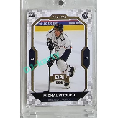 2023/24 Goal cards Chance Liga 2. série #277 Michal Vitouch Expo Gold 1of7
