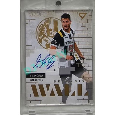 2023/24 Sportzoo Fortuna Liga 2. série #DWS-FC Filip Čihák Defensive Wall Auto xx/60