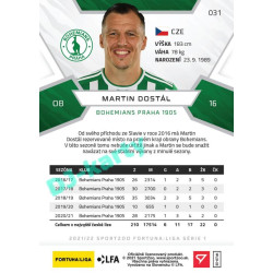 2021/22 Sportzoo Fortuna Liga Martin Dostál #31