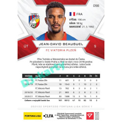 2021/22 Sportzoo Fortuna Liga Jean-David Beauguel #98