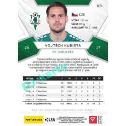 2021/22 Sportzoo Fortuna Liga Vojtěch Kubista #105