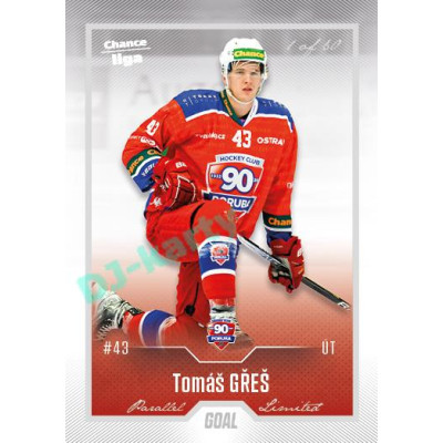 2022/23 Goal Cards Chance Liga 2. série #365 Tomáš Gřeš Silver 1 of 60