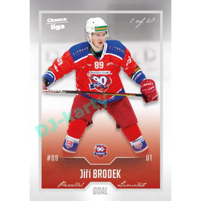 2022/23 Goal Cards Chance Liga 2. série #368 Jiří Brodek Silver 1 of 60