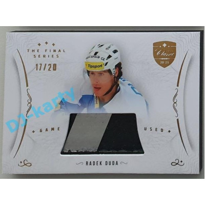 2021/22 OFS The Final Series Radek Duda #STI-DUR 17/20 Game Used Stick Gold