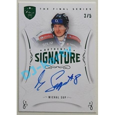 2021/22 OFS The Final Series Michal Sup #TFS-MS 3/5 Authentic Signature Emerald