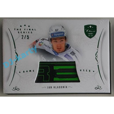 2021/22 OFS The Final Series Jan Hladoník #STI-HLA 2/5 Game Used Stick Emerald