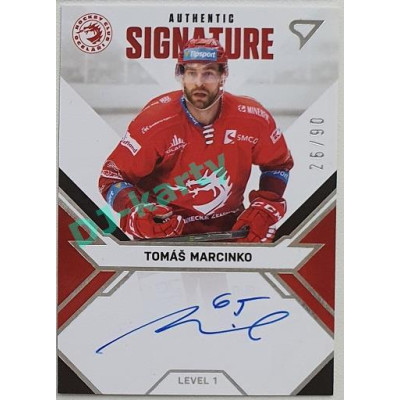 2021/22 Sportzoo TIPSPORT ELH Tomáš Marcinko #SL1-TM 26/90 Signature level 1