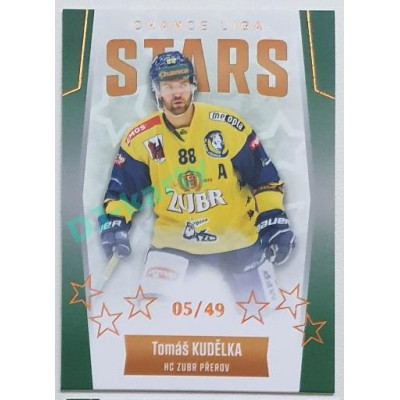 2022/23 Goal Cards Chance Liga 1. série #ST-7 Tomáš Kudělka Chance Liga Stars Parallel 05/49