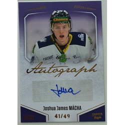 2022/23 Goal Cards Chance Liga 2. série #161 Joshua J. Mácha Autograph xx/49