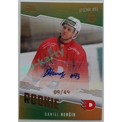 2022/23 Goal Cards Chance Liga 2. série #16 Daniel Herčík Rookie Autograph xx/49