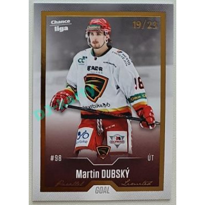 2022/23 Goal Cards Chance Liga Update #436 Martin Dubský Gold xx/23