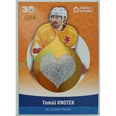 2022/23 Goal cards Chance Liga O kapku lepší hokej #KN-05 Tomáš Knotek Red 10/10