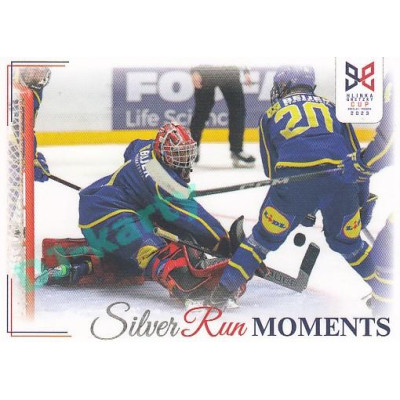 2023/24 Legendary Cards Hlinka Gretzky Cup Young Lions #SRM-36 Češi zasypali Švédy 32 střelami Silver Run Moments