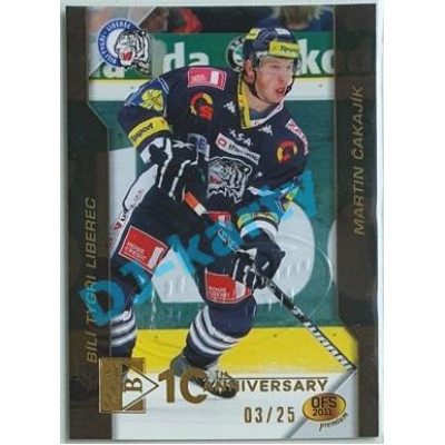 2020/21 OFS 2. série Martin Čakajík #26 03/25 Buyback Embosed GOLD