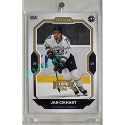 2023/24 Goal cards Chance Liga 2. série #278 Jan Cikhart Expo Gold 1of7