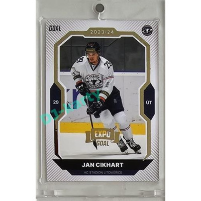 2023/24 Goal cards Chance Liga 2. série #278 Jan Cikhart Expo Gold 1of7