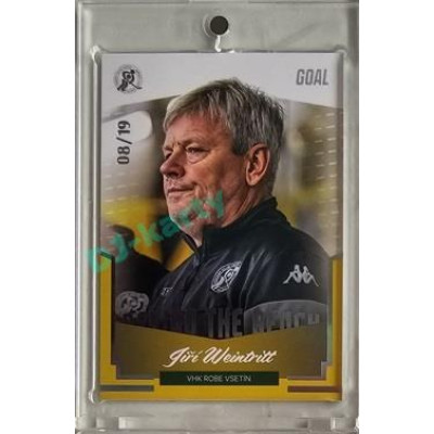 2023/24 Goal cards Chance Liga 2. série #BB-04 Jiří Weintritt Behind the Bench Parallel 08/19