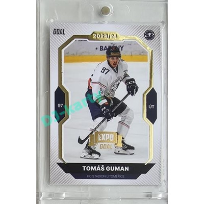 2023/24 Goal cards Chance Liga 2. série #280 Tomáš Guman Expo Gold 1of7