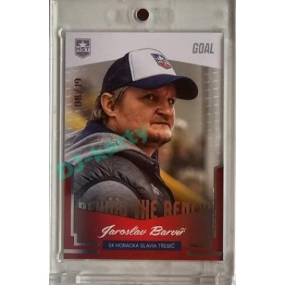 2023/24 Goal cards Chance Liga 2. série #BB-07 Jaroslav Barvíř Behind the Bench Parallel 08/19