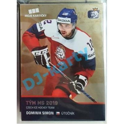 2020 MK reprezentace Dominik Simon Tým MS 2019 #57 Gold Promo