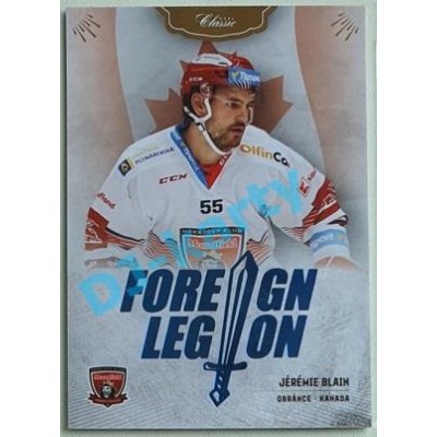 2020/21 OFS 2. série Jérémie Blain #FL-JBL Foreign Legion BLUE /66
