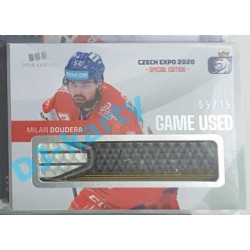 2020 MK reprezentace Milan Doudera #4 05/15 Game Used Czech Expo