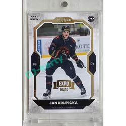 2023/24 Goal cards Chance Liga 2. série #282 Jan Krupička Expo Gold 1of7