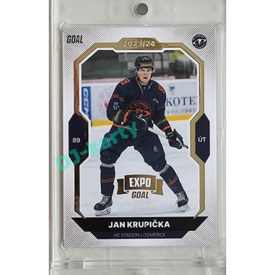 2023/24 Goal cards Chance Liga 2. série #282 Jan Krupička Expo Gold 1of7