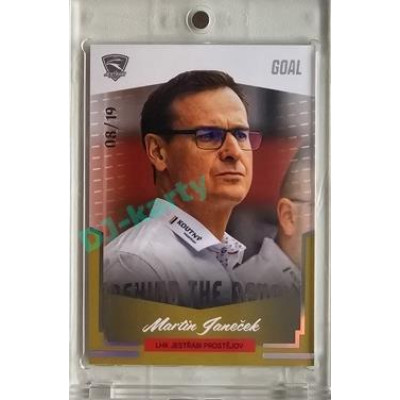 2023/24 Goal cards Chance Liga 2. série #BB-08 Martin Janeček Behind the Bench Parallel 08/19