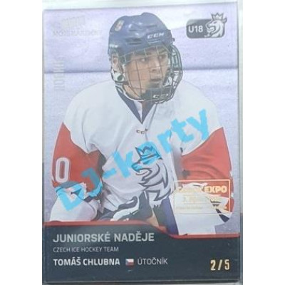 2020 MK reprezentace Tomáš Chlubna #81 2/5 Blue Czech Expo