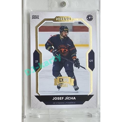 2023/24 Goal cards Chance Liga 2. série #283 Josef Jícha Expo Gold 1of7