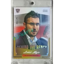 2023/24 Goal cards Chance Liga 2. série #BB-09 Lukáš Majer Behind the Bench Parallel 08/19