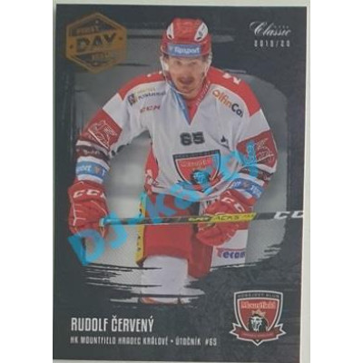 2019/20 OFS Rudolf Červený #82 Black Rainbow 1st Day of Issue