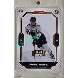 2023/24 Goal cards Chance Liga 2. série #284 Ondřej Hrabík Expo Gold 1of7