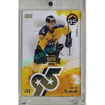 2024 Goal Cards 95. VÝROČÍ ZLÍNSKÉHO HOKEJE #ZL25 Jakub Šlahař Expo 1of6